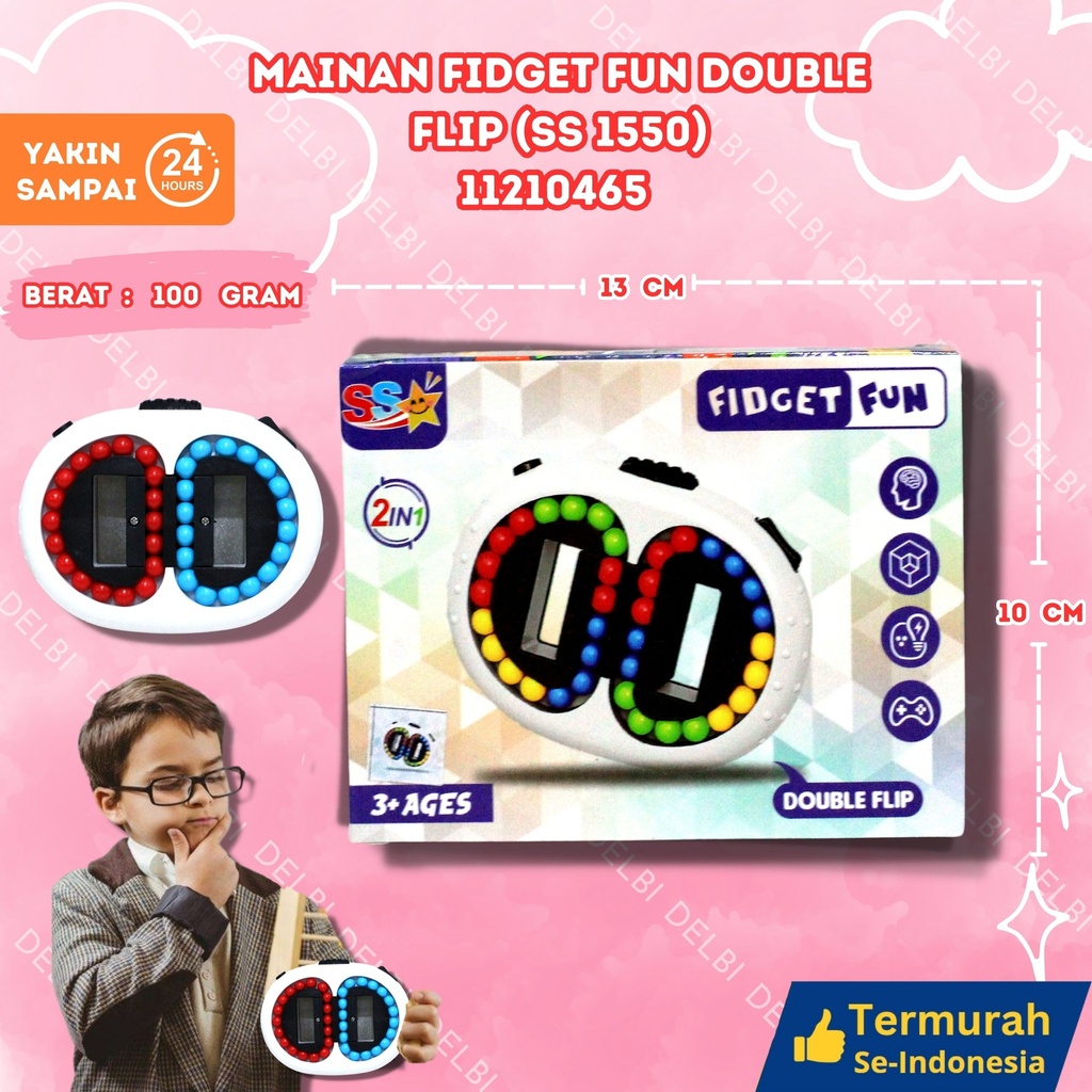 (SS 1550) MAINAN FIDGET FUN DOUBLE FLIP 234PCS BX234