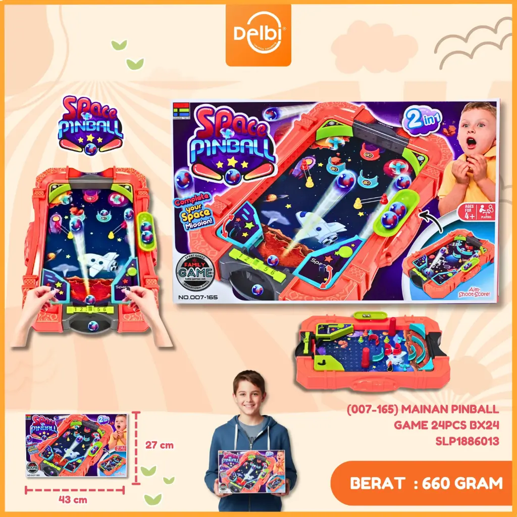 (007-165) MAINAN PINBALL GAME 24PCS BX24