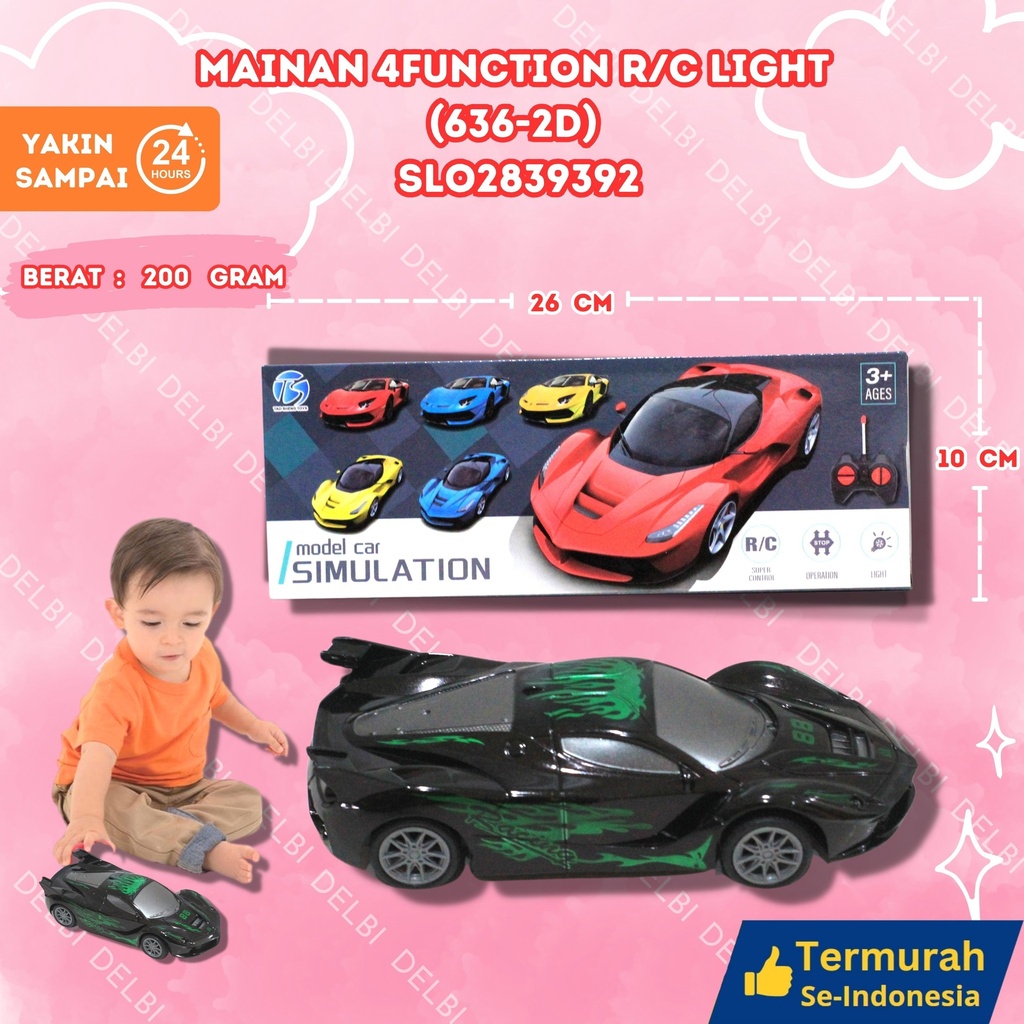 [SLO2839392] (636-2D) MAINAN 4FUNCTION R/C LIGHT 168PCS BX168