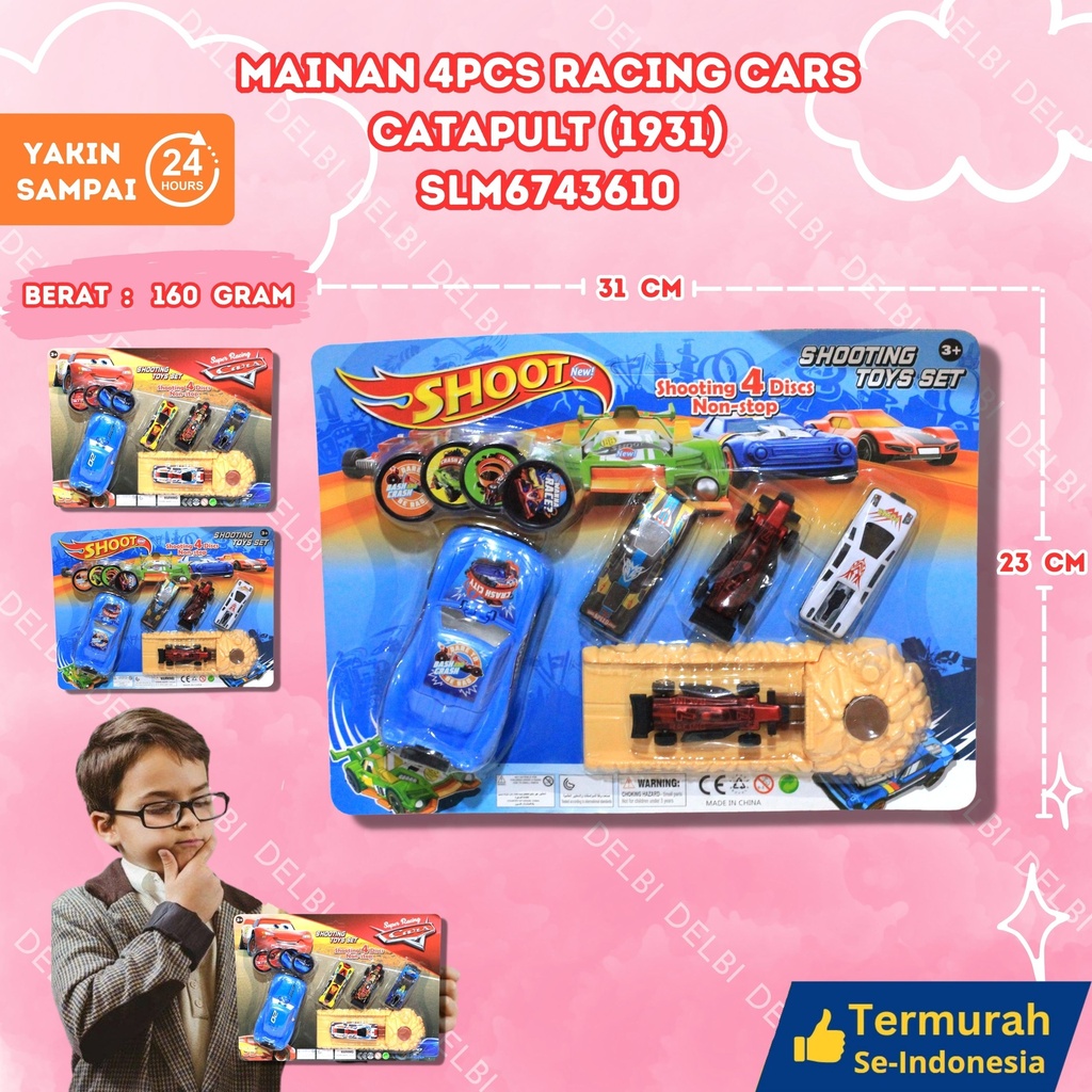 [SLM6743610] (1941) MAINAN 4PCS RACING CARS CATAPULT 144PCS car MOBIL KECIL BALAP BX144