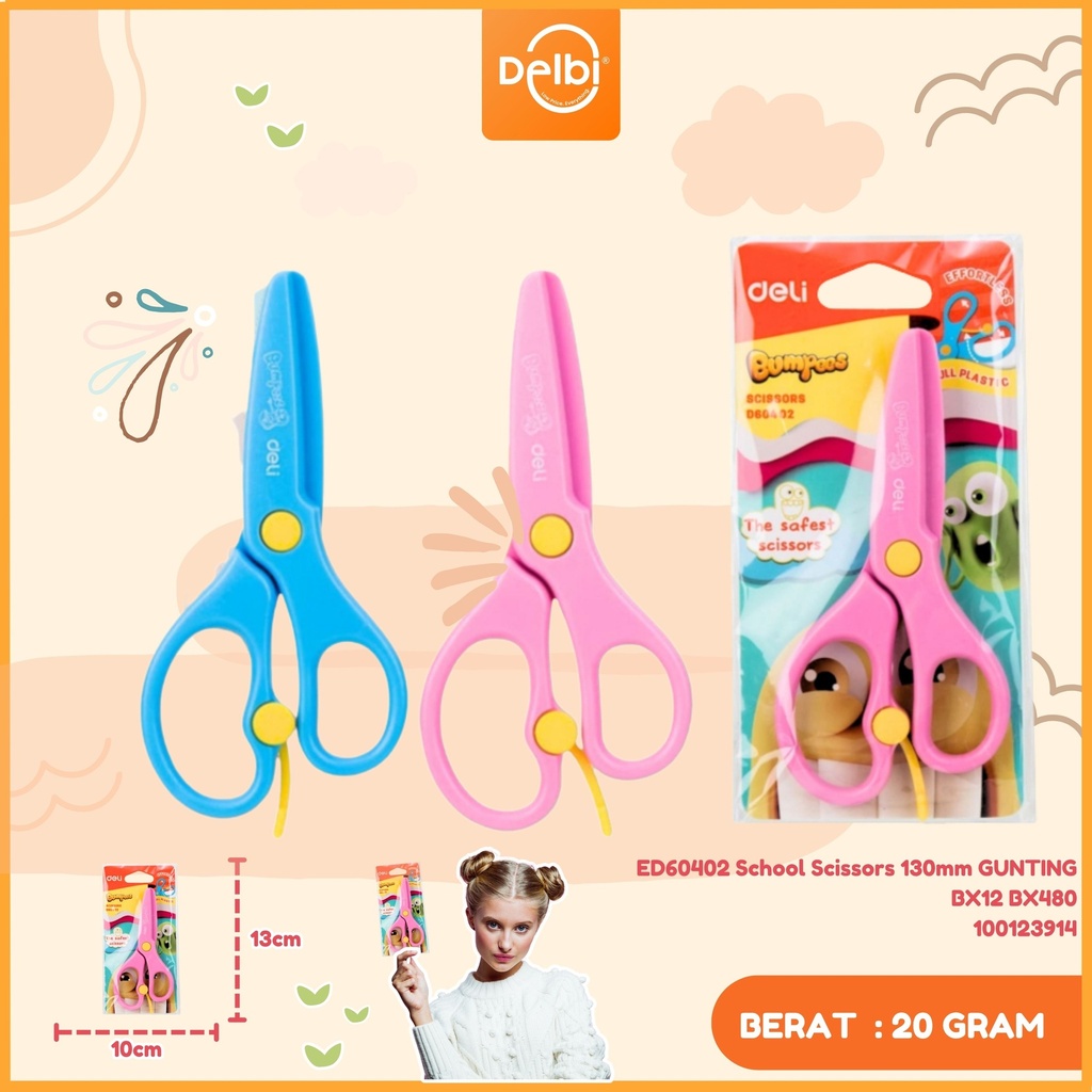 ED60402 School Scissors 130mm GUNTING BX12 BX480