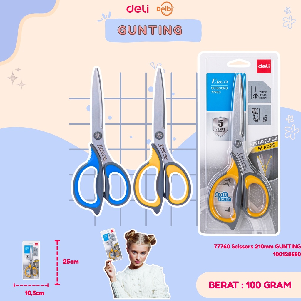 [100128650] 77760 Scissors 210mm GUNTING BX12 BX144