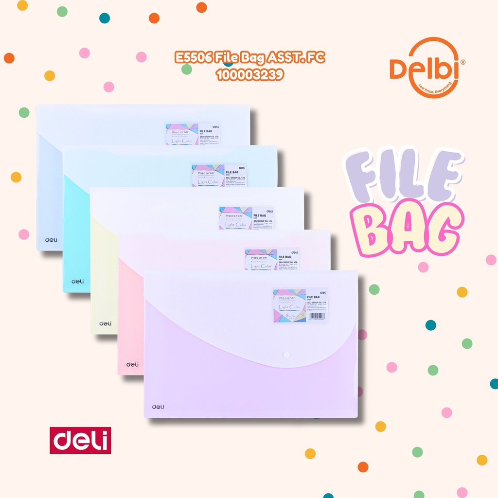 [100003239] E5506 File Bag ASST. FC DELI TAS FOLDER MAP BERKAS BX200 BX400 BX10