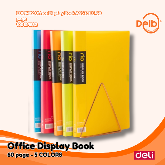 DELI EB01402 Office Display Book ASST. FC-60 page BUKU BX12