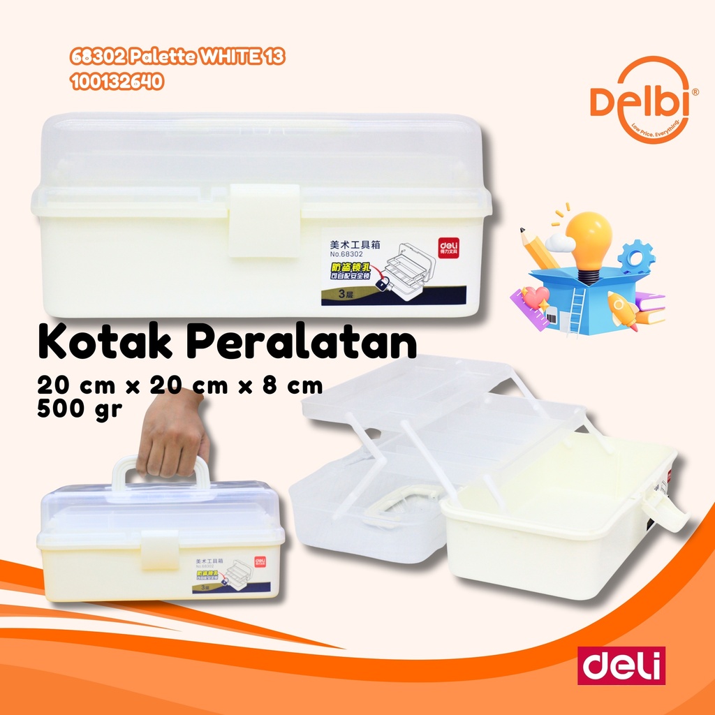 DELI 68302 Palette WHITE 13 BX20