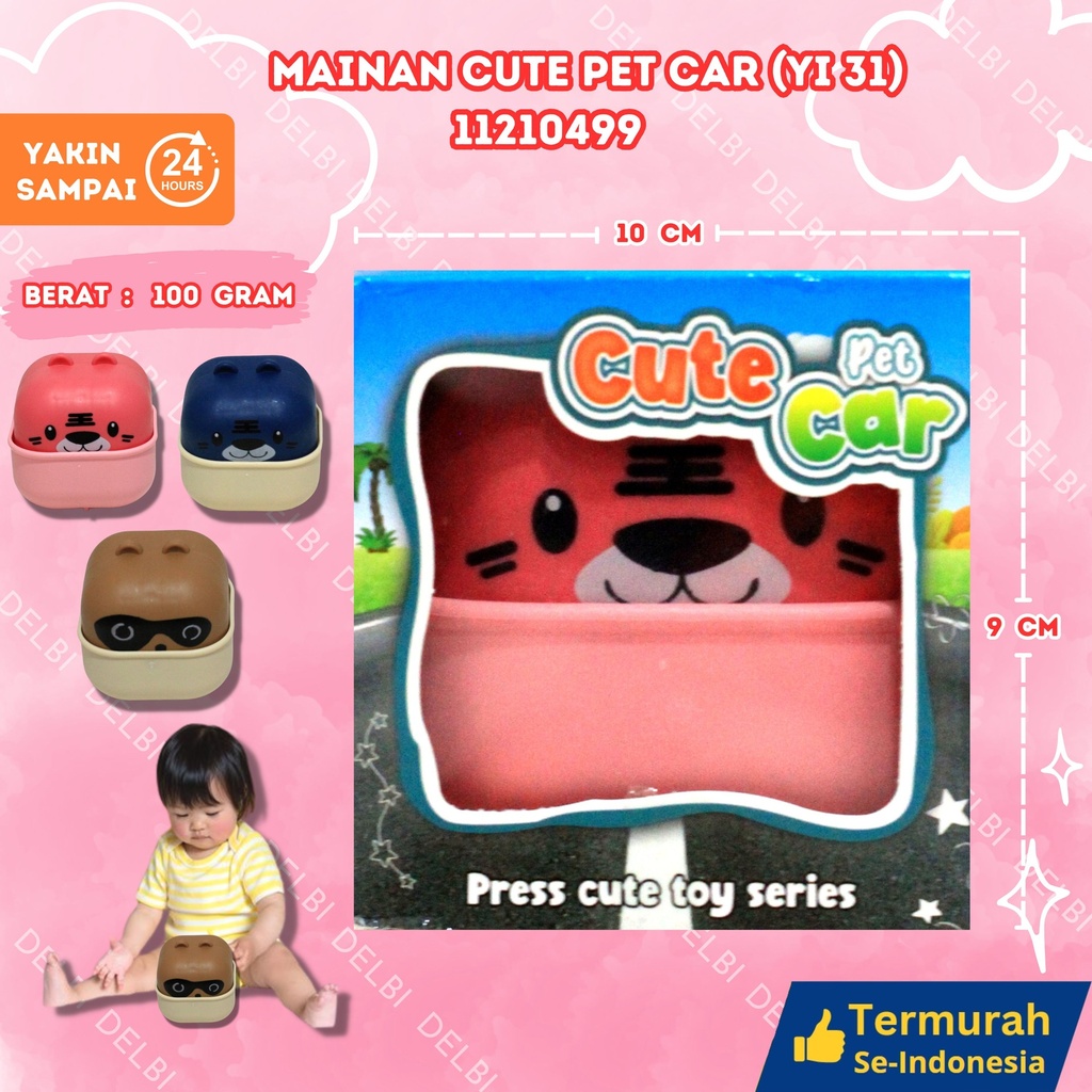 (YI 31) MAINAN CUTE PET CAR 192PCS BX192