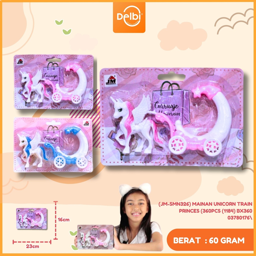 [03780176] (JM-SMN326) MAINAN UNICORN TRAIN PRINCES (360PCS (1184) BX360