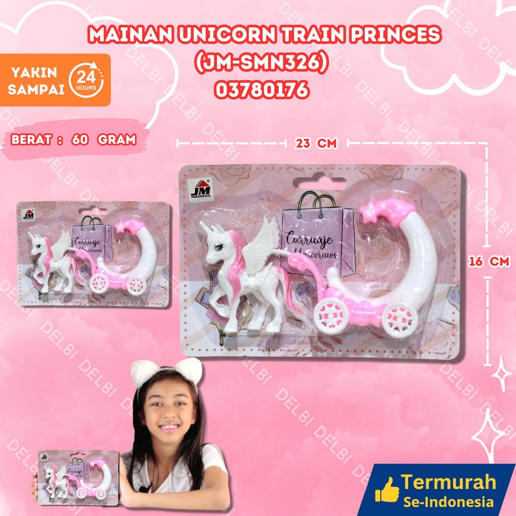 (JM-SMN326) MAINAN UNICORN TRAIN PRINCES (360PCS (1184) BX360