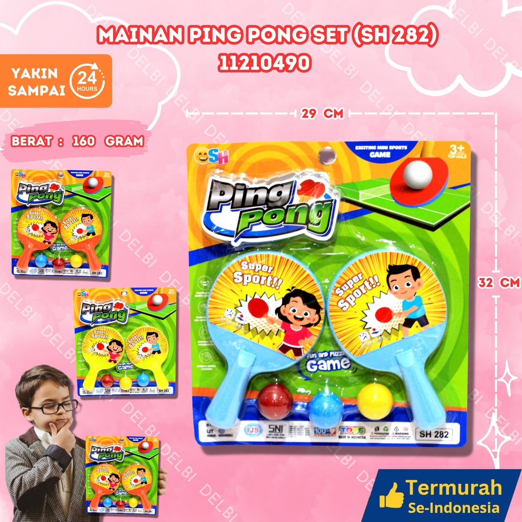 [11210490] (SH 282) MAINAN PING PONG SET 120PCS BX120