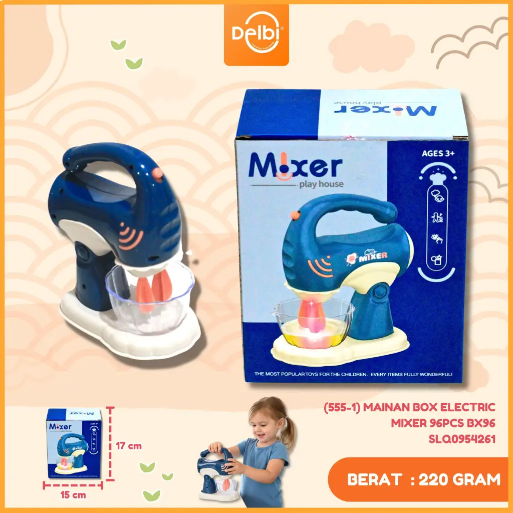 (555-1) MAINAN BOX ELECTRIC MIXER 96PCS BX96