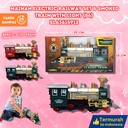 (86) MAINAN ELECTRIC RAILWAY SET n SMOKED TRAIN WITH LIGHT 48PCS BESAR KERETA API LAMPU DUS BX48
