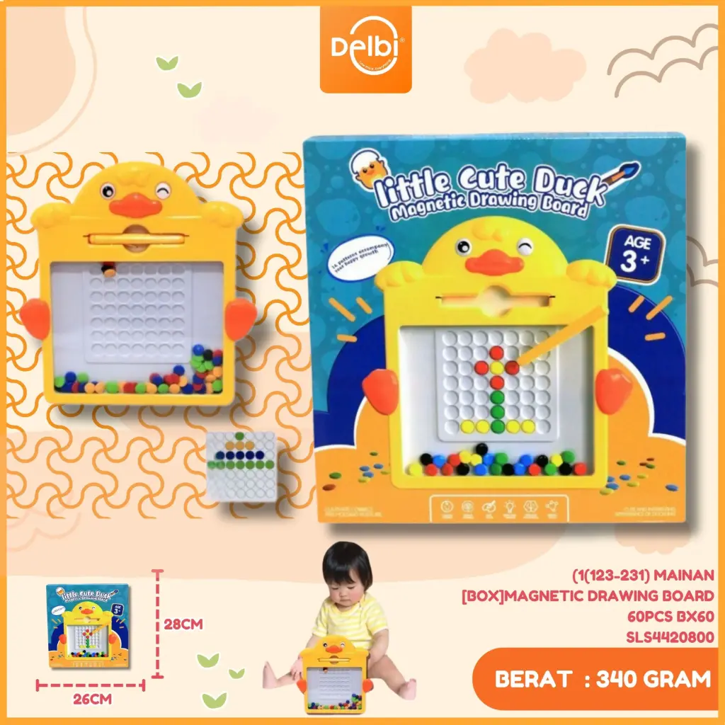(123-231) MAINAN [BOX]MAGNETIC DRAWING BOARD 60PCS BX60