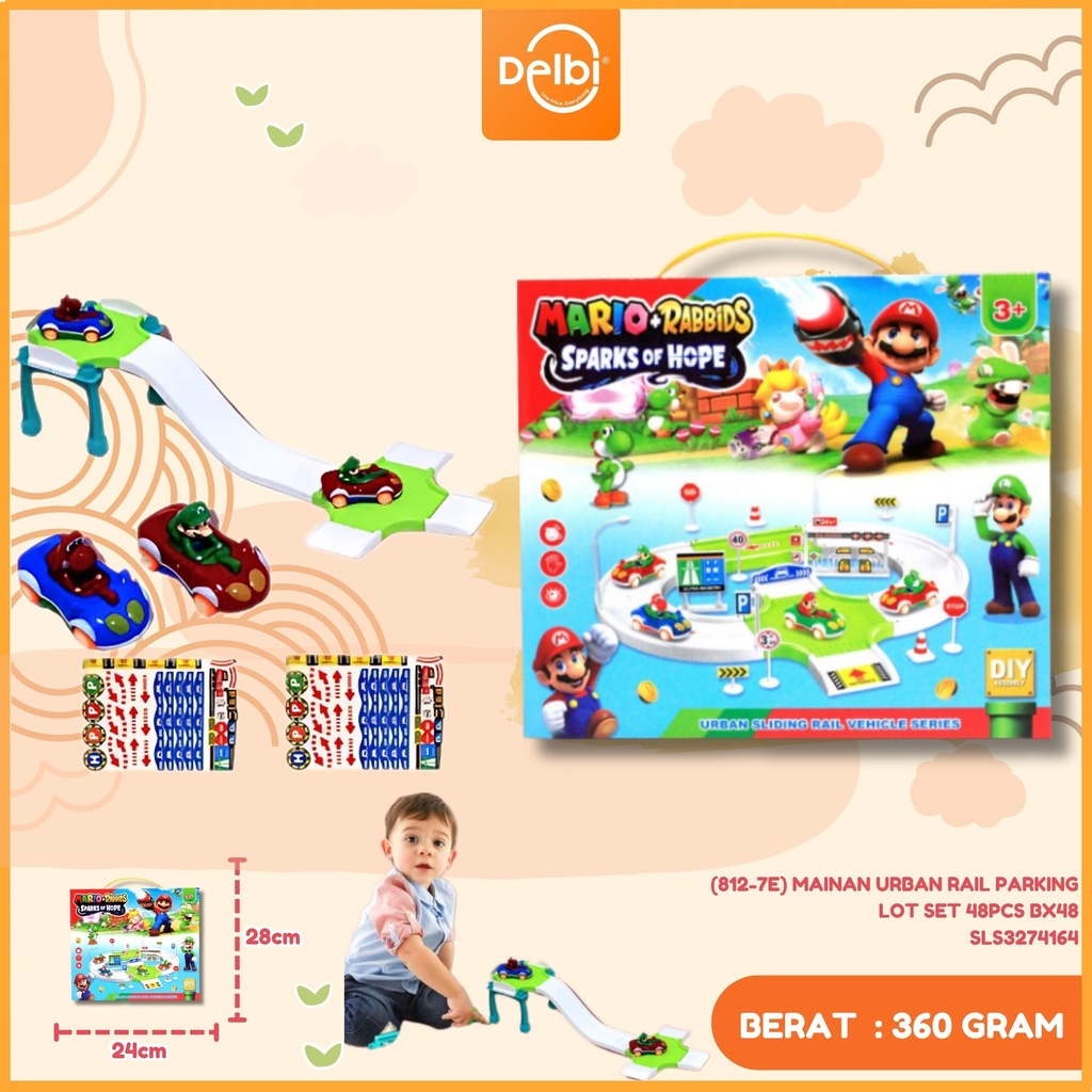 [SLS3274164] (812-7E) MAINAN URBAN RAIL PARKING LOT SET 48PCS BX48