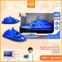 (661-010E) MAINAN 120 LIGHT MUSIC INERTIAL POLICE SHIP 96PCS BX96