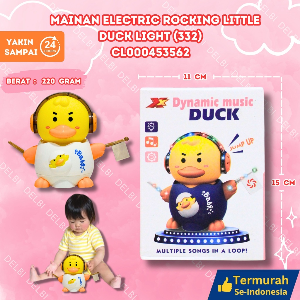 [CL000453562] (332) MAINAN ELECTRIC ROCKING LITTLE DUCK LIGHT 54PCS BATERAI LAMPU BEBEK BAYI BX54
