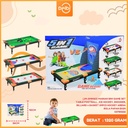 (JM-SMN163) MAINAN 5IN1 GAME SET TABLE FOOTBALL , ICE HOCKEY, SNOOKER, BILLIARD n BASKET 24PCS HOCKEY ARENA BOLA PAPAN BX24