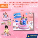 (800905) MAINAN LIGHT MUSIC THREE LAYER BIRTHDAY CAKE 38PCS/SET 72PCS LAMPU MUSIK RABBIT DUS BITHDAY BX72