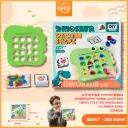 (JM-SMN133) MAINAN SINGLE DINOSAUR MATCHING COLOR BOX 180PCS STRATEGI DINOSAURUS COLORBOX BX180
