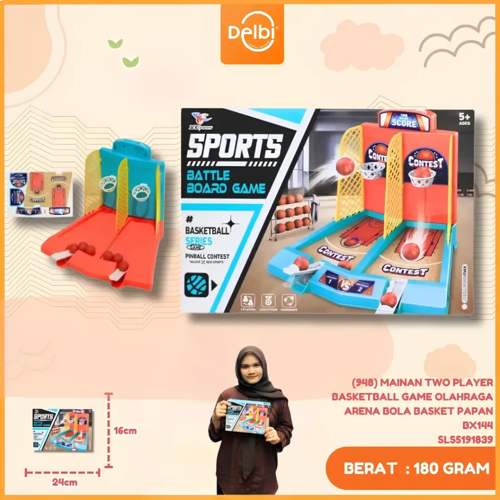 [SLS5191839] (948) MAINAN TWO PLAYER BASKETBALL GAME OLAHRAGA ARENA BOLA BASKET PAPAN BX144