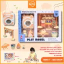 (096-22) MAINAN LIGHT DRUM WASHING MACHINE WITH IRON, LAUNDRY DUS CLEANING KEBERSIHAN BX45