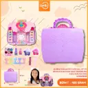 (2615G) MAINAN SUITCASE NAIL SET ISI 60PCS KECANTIKAN ANAK PEREMPUAN KUKU-KUKUAN BX60