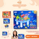 (665) MAINAN 4D DINOSAUR BUILDING BLOCK TABLE (65PCS) DINOSAURUS BLOK BLOCKS BX54