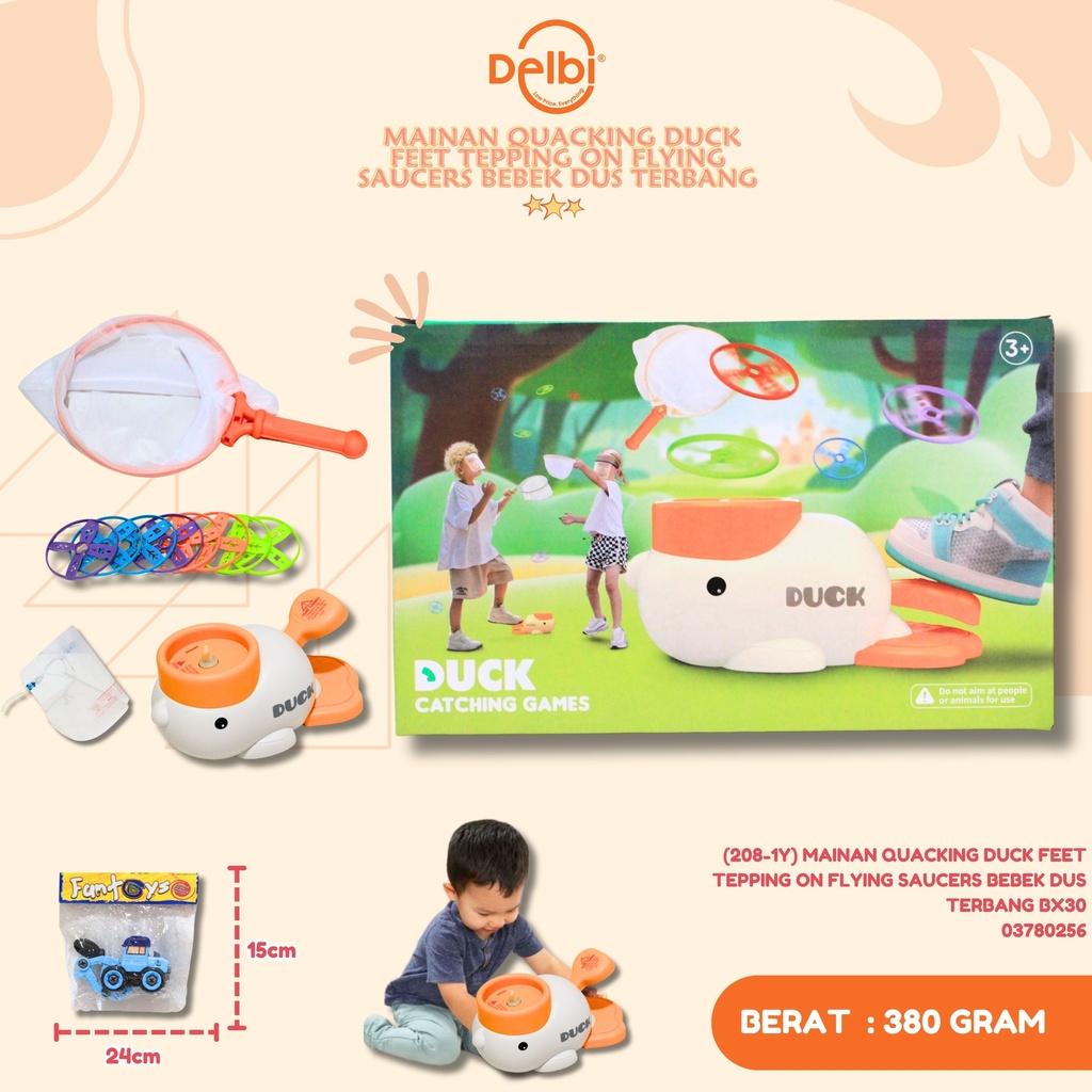 (208-1Y) MAINAN QUACKING DUCK FEET TEPPING ON FLYING SAUCERS BEBEK DUS TERBANG BX30