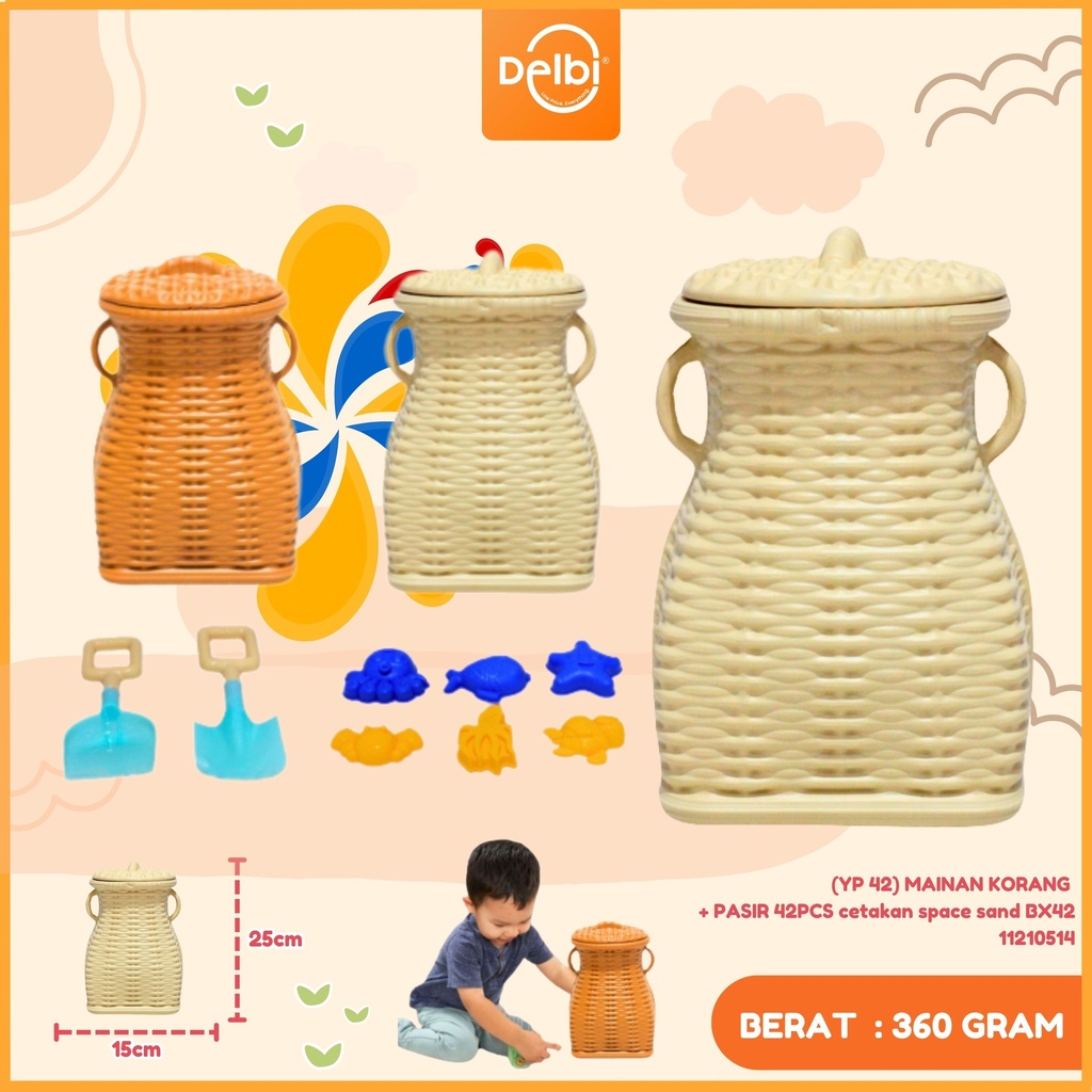 (YP 42) MAINAN KORANG + PASIR 42PCS cetakan space sand BX42