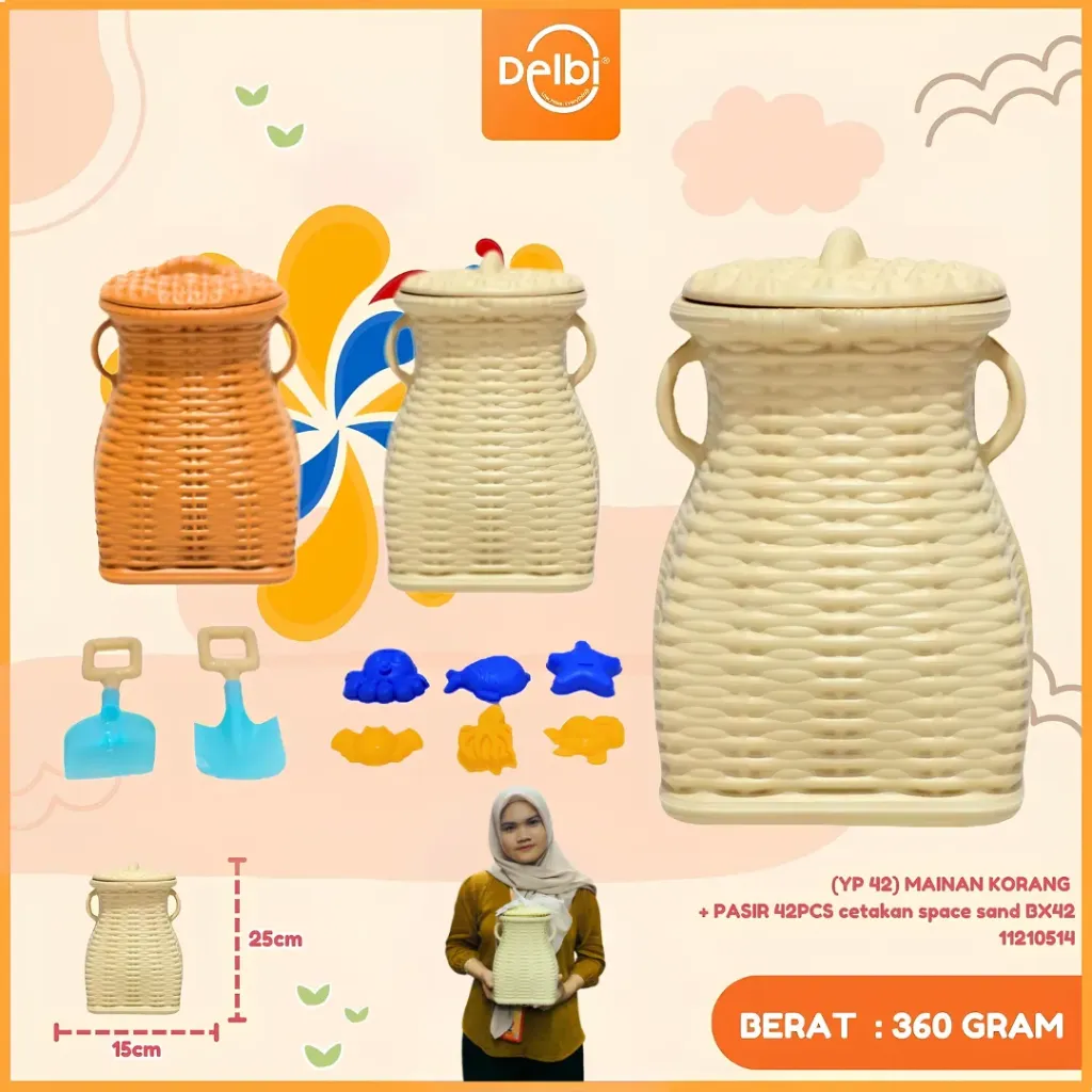 MAINAN KORANG + PASIR 42PCS cetakan space sand BX42