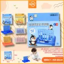 (ZD-101ABC) MAINAN MEDIUM 4 IN A LINE CHESS GAME 3 ASST. ISI 216PCS DUCK PENGUIN FROG STRATEGI BX216