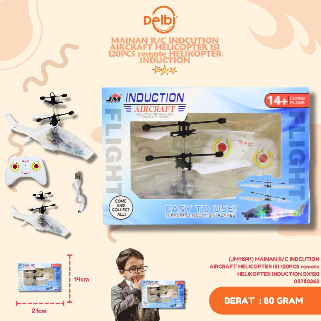 [03780263] (JM11241) MAINAN R/C INDCUTION AIRCRAFT HELICOPTER ISI 120PCS remote HELIKOPTER INDUCTION BX120