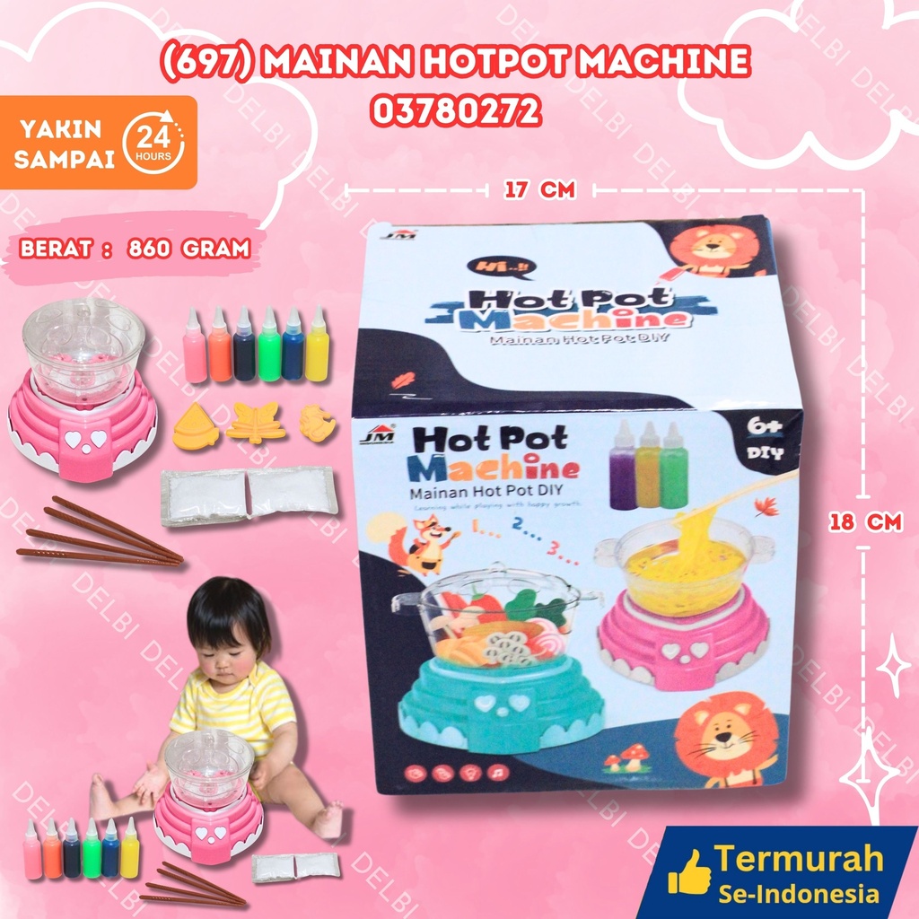 (JM11368) MAINAN HOTPOT MACHINE ISI 24PCS KOMPOR MEMASAK COOKING HOT POT BX24