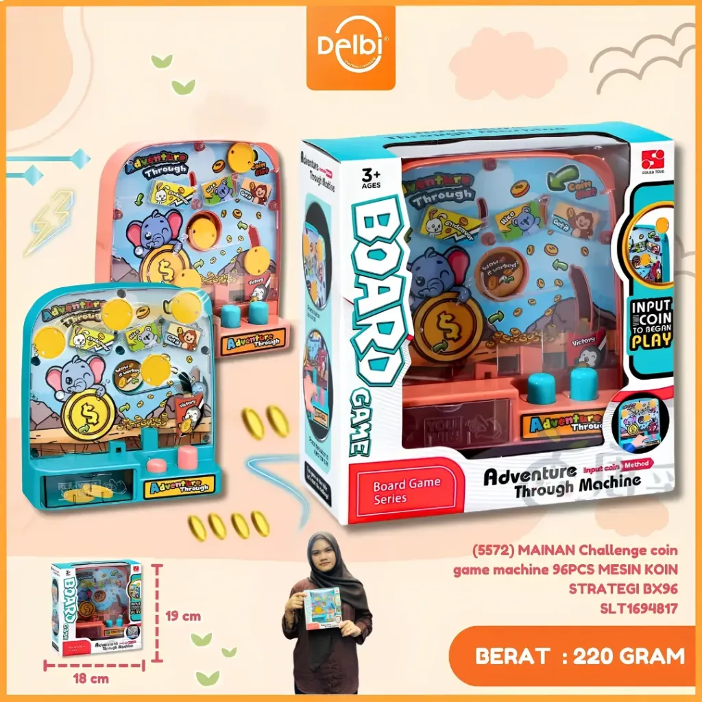 (5572) MAINAN Challenge coin game machine 96PCS MESIN KOIN STRATEGI BX96