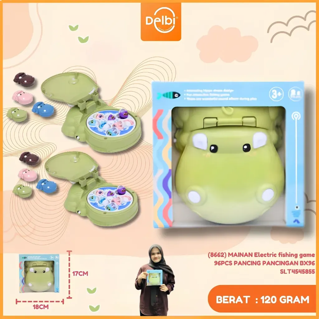 [SLT4545855] (8662) MAINAN Electric fishing game 96PCS PANCING PANCINGAN BX96