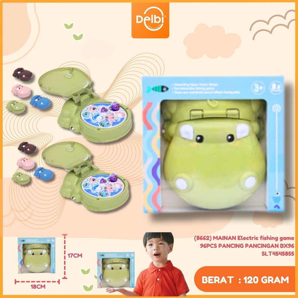 (8662) MAINAN Electric fishing game 96PCS PANCING PANCINGAN BX96