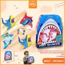 (AT700-1) MAINAN DIY PAINTING GYPSUM SHARK 48PCS HIU MELUKIS MEWARNAI BX48