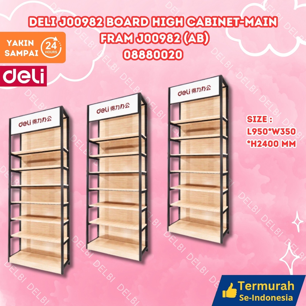 DELI J00982 board high cabinet-main fram (AB) RAK SHELF