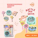 (SS 1765) MAINAN RATTLE MIX DRUM 120PCS ALAT MUSIK RATLLE GENDANG KERINCING BX120
