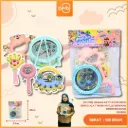 MAINAN RATTLE MIX DRUM 120PCS ALAT MUSIK RATLLE GENDANG KERINCING BX120