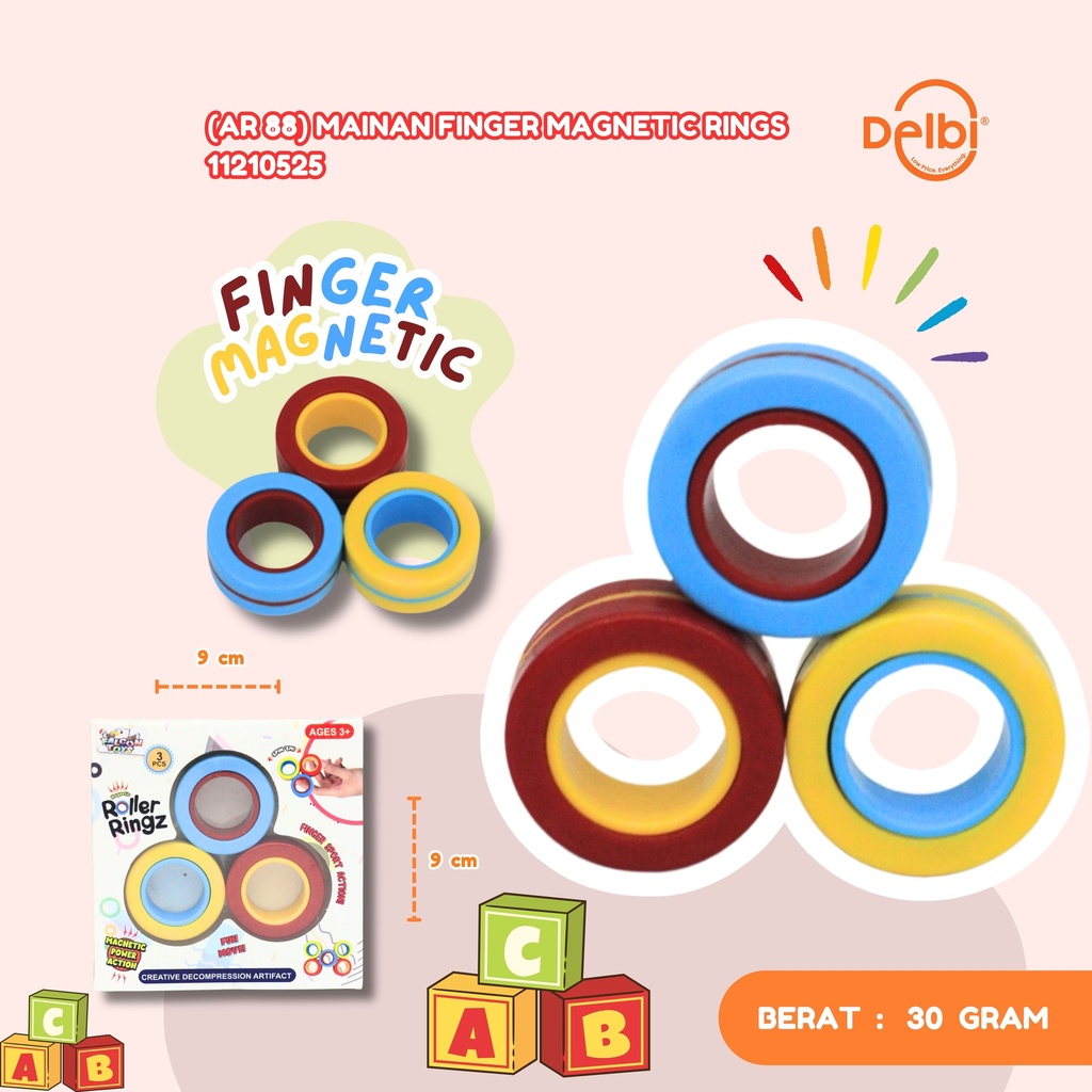 [11210525] (AR 88) MAINAN FINGER MAGNETIC RINGS STRATEGI JARI CINCIN MAGNET BX150