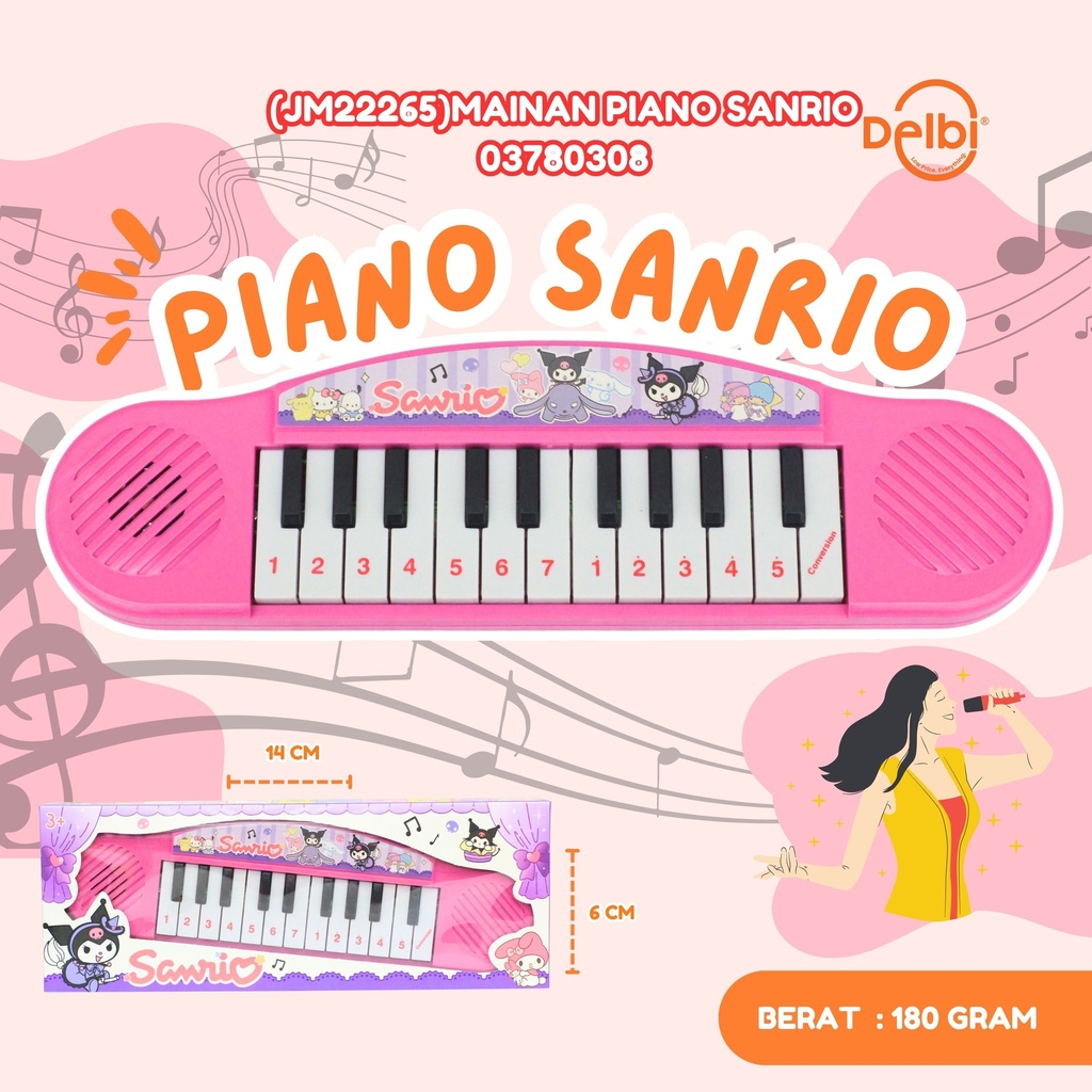 (JM22265) MAINAN PIANO SANRIO ALAT MUSIK BX240