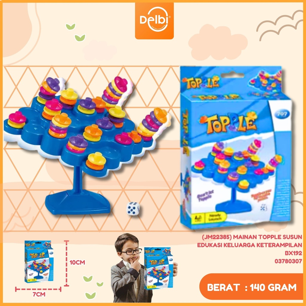 [03780307] (JM22385) MAINAN TOPPLE SUSUN EDUKASI KELUARGA KETERAMPILAN BX192