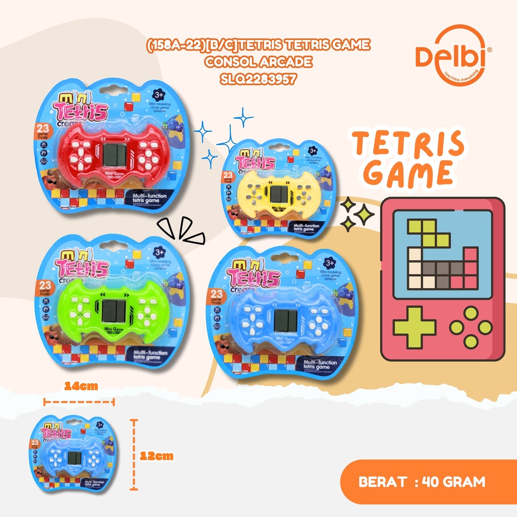 (158A-22)[B/C]TETRIS TETRIS GAME CONSOL ARCADE