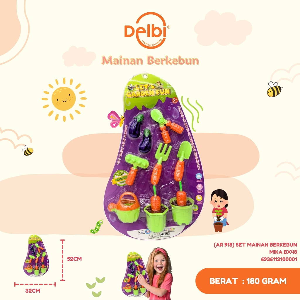 [6936112100001] (AR 918) SET MAINAN BERKEBUN MIKA BX48