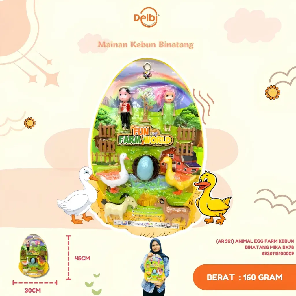 [AR 921] ANIMAL EGG FARM KEBUN BINATANG MIKA BX78