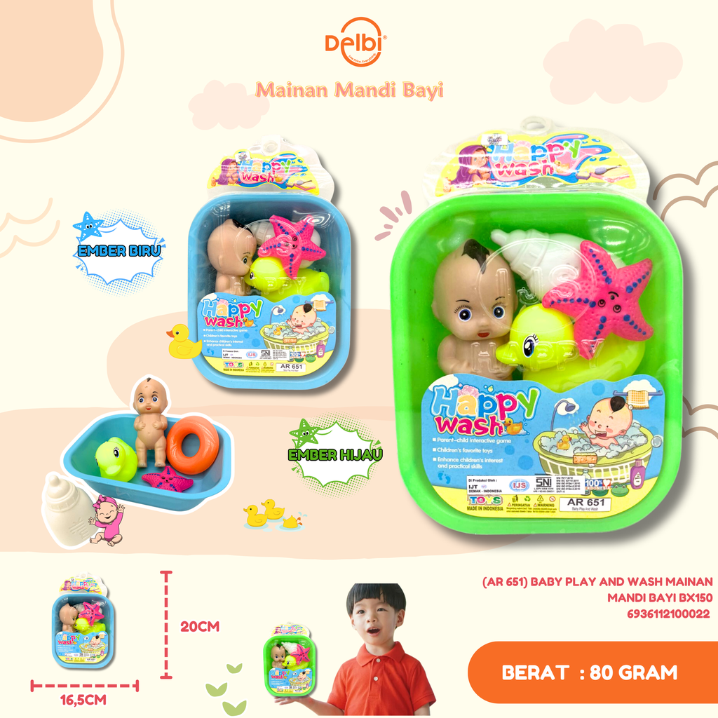 [AR 651] BABY PLAY AND WASH MAINAN MANDI BAYI BX150