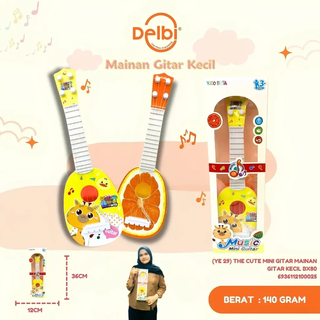 [YE 29] THE CUTE MINI GITAR MAINAN GITAR KECIL BX80