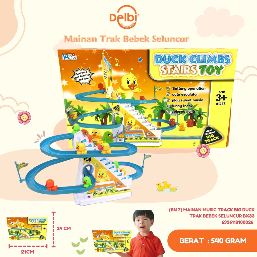 MAINAN MUSIC TRACK BIG DUCK TRAK BEBEK SELUNCUR BX33