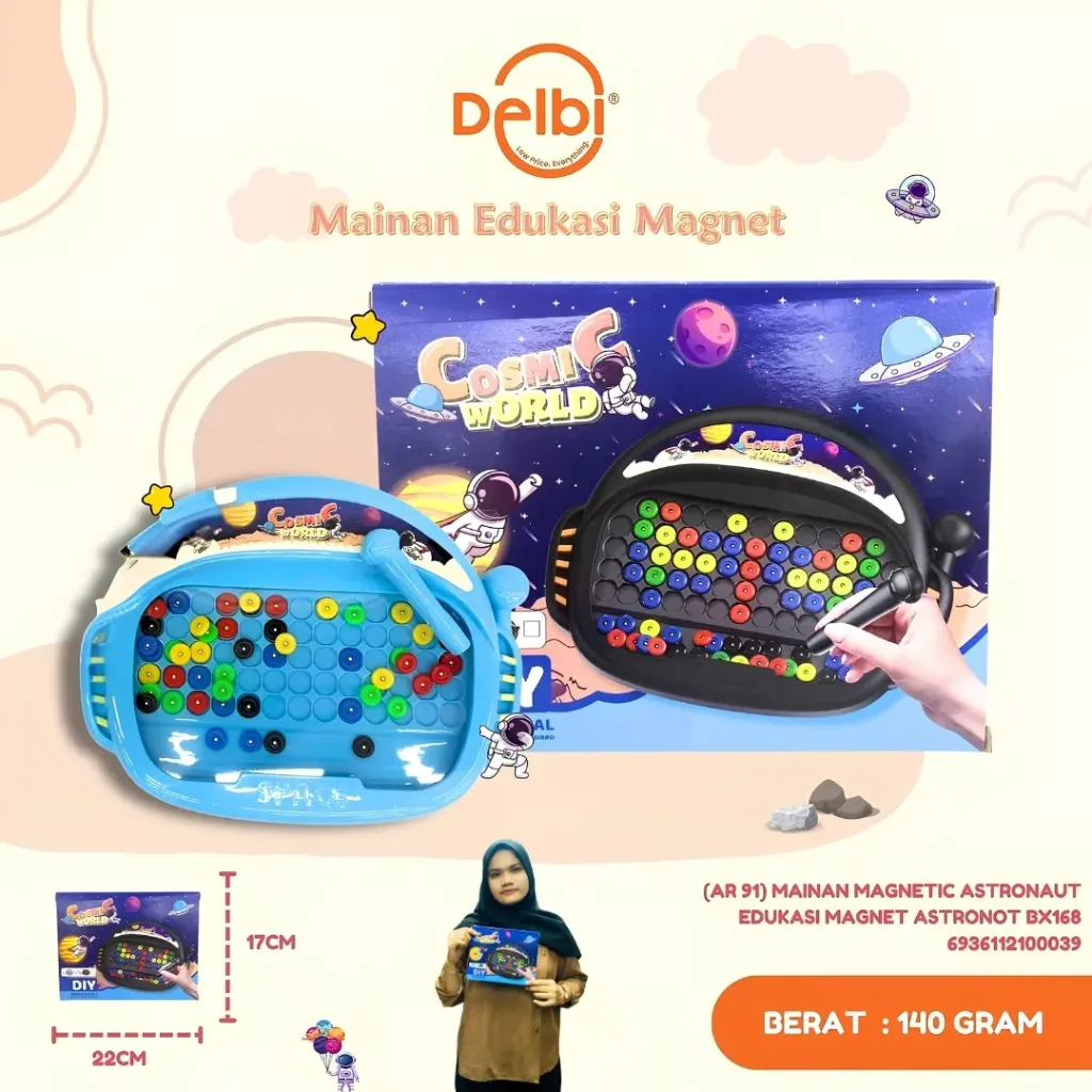 MAINAN MAGNETIC ASTRONAUT EDUKASI MAGNET ASTRONOT BX168