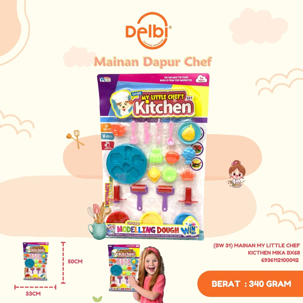 (BW 31) MAINAN MY LITTLE CHEF KITCHEN MIKA BX68 